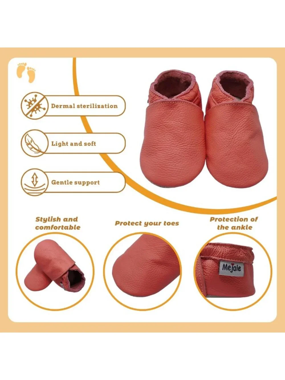 Soft Sole Leather Moccasins for Infants & Toddlers | Slip-On Pre-Walkers Shoes